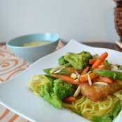 Asian Fish & Vegetable Stir Fry {with Van de Kamp’s fish and Birds Eye vegetables}