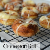 mini Cinnamon Roll Donuts