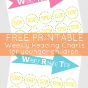 Back to School - weekly reading time chart printable