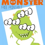 Pin the Eyes on the Monster - Free Printable