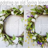 Making Over a Thrifted Spring Wreath