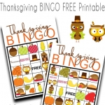 Thanksgiving BINGO free Printable Game