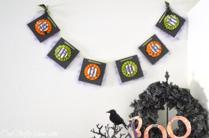 Spooky Halloween Banner from OurThriftyIdeas.com