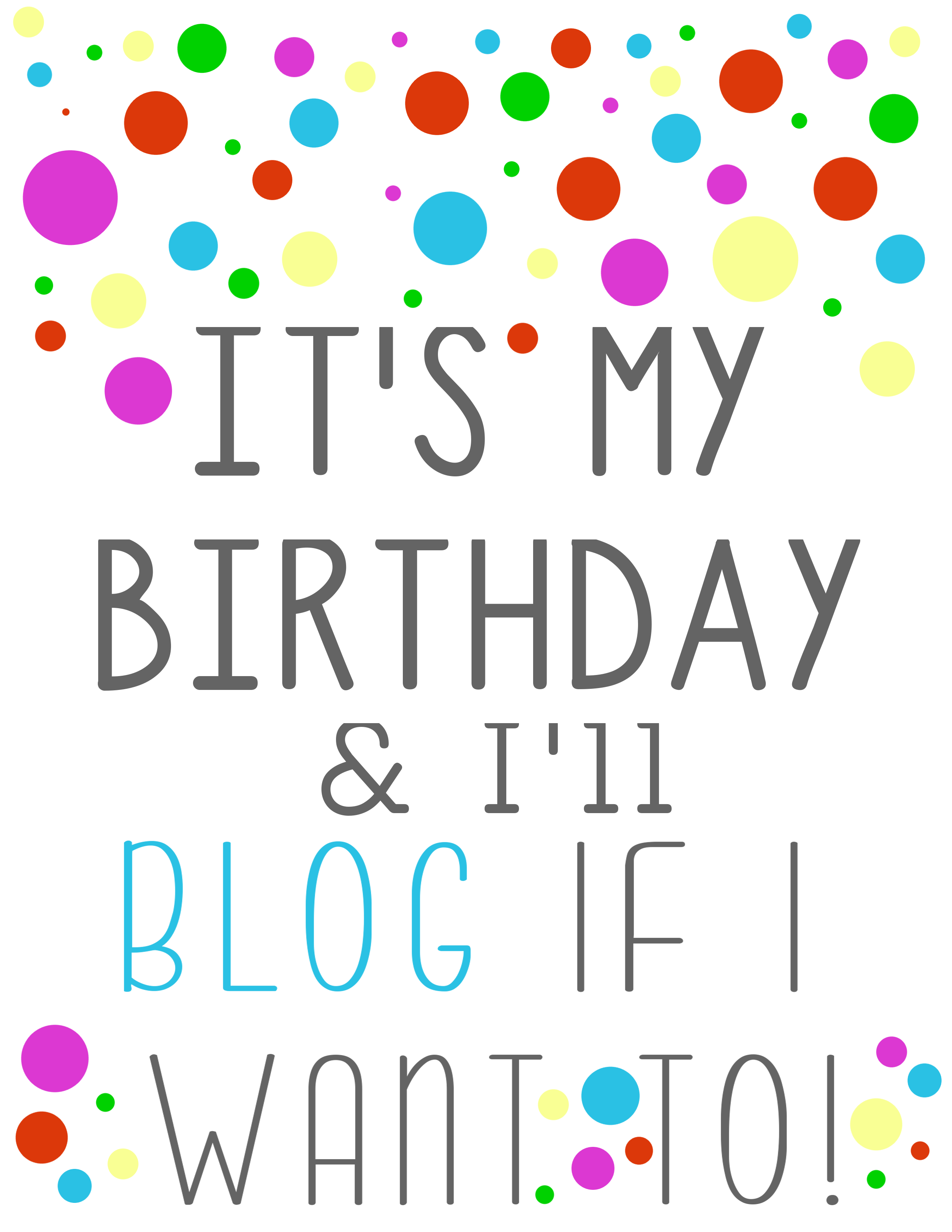FREE Its my birthday printables - Our Thrifty Ideas