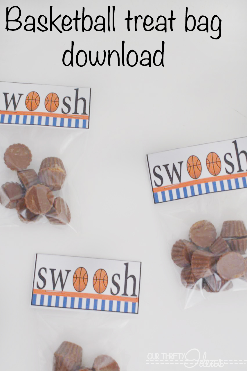 Basketball bagtopper printable Our Thrifty Ideas