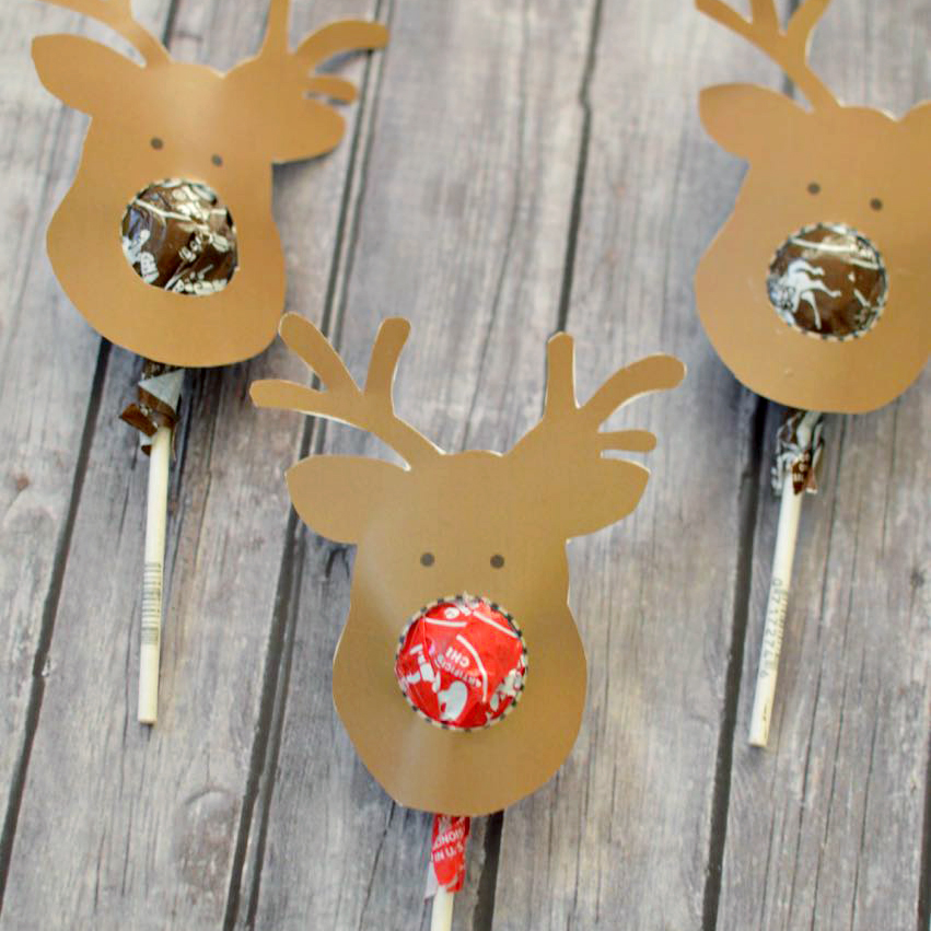 Reindeer Suckers Free Printable - Kids Gift - Our Thrifty Ideas