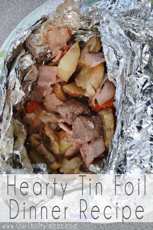 Tin Foil Dinners Over A Wood Burning Fire Our Thrifty Ideas