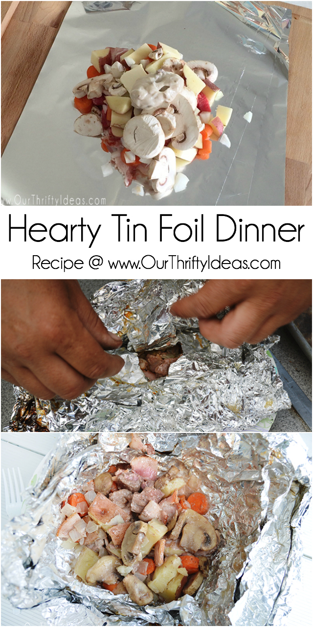 Tin Foil Dinners Over A Wood Burning Fire Our Thrifty Ideas
