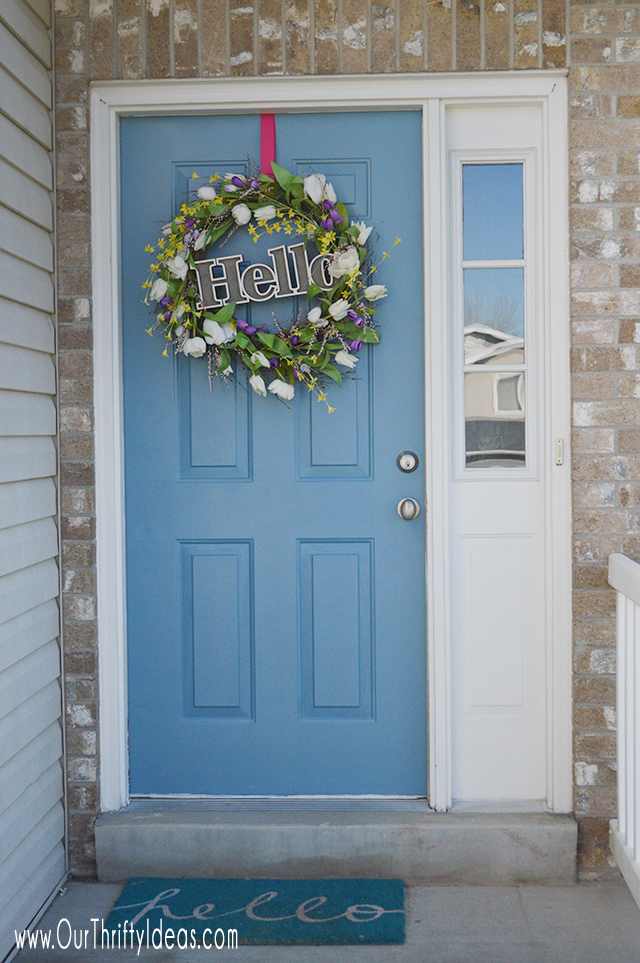 Front Door Makeover Our Thrifty Ideas