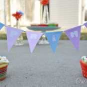 “Spring” Cupcake banner & Printable