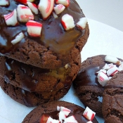 {Virtual Bake Sale} chocolate peppermint cake cookies