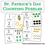 St Patrick's Day Counting Puzzles - Free Printable