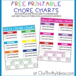 Free Printable Chore Chart PLUS Chore Ideas For Young Kids