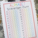 Alphabet Scavenger Hunt - Free Printable