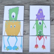 Mend a Monster Card Game - Free Printable