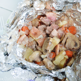 Tin Foil Dinners - Over A Wood Burning Fire