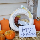 Porch Gift Drop - Fall and Halloween Ideas