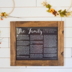 The Family- A Proclamation to the World *Free Printable*