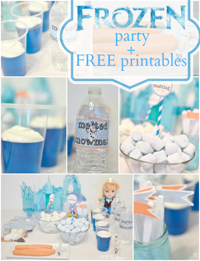FROZEN Party with FREE printables because you know Frozen isn't going anywhere!! {The Love Nerds' Birthday Month}