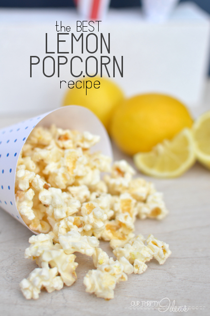 The best lemon Popcorn recipe. This popcorn is amazing. The perfect balance of sweet, salty and citrus in one treat.