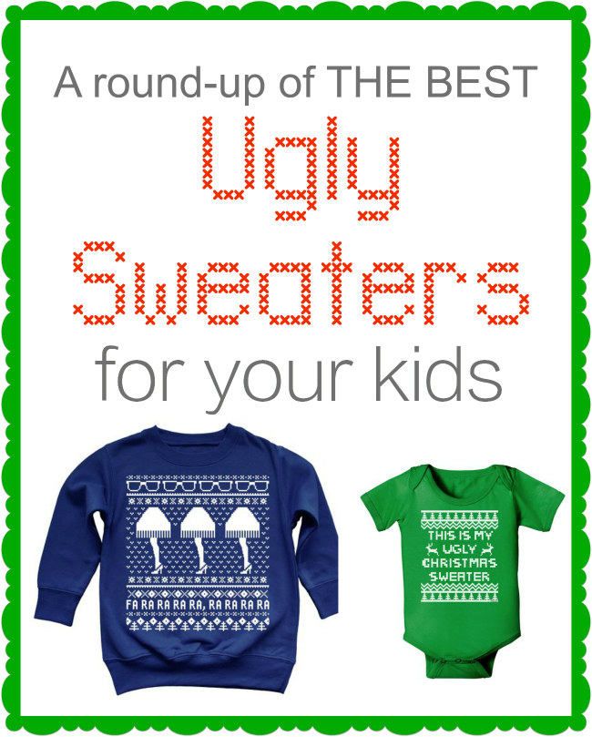 These are seriously the best Ugly Christmas Sweaters for little kids! Links on where you buy them all are in the post. Can't wait for this years party