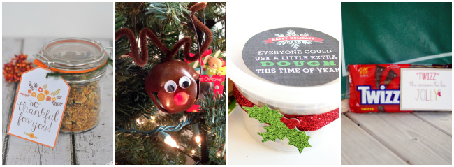 holiday cookie dough tub and christmas ornament